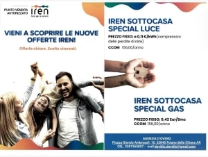 CONTRATTI IREN DI ENERGIA E METANO